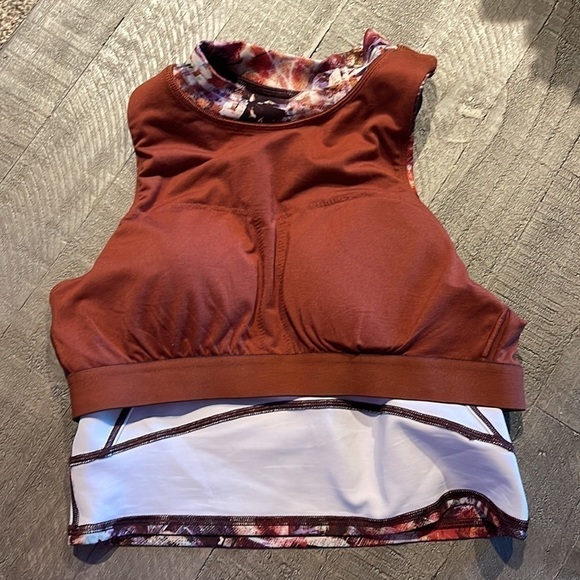 Lululemon Everlux And Mesh Cropped Tank Top 8 - Picture 11 of 13